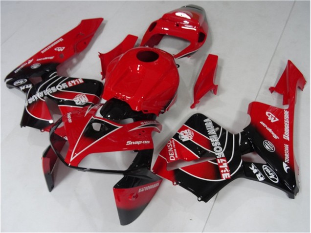 Kit Carénages Motos & Plastique Honda CBR 600 RR 05-06 - Rouge Noir Kit Carénages Motos & Plastique Honda CBR 600 RR 05-06 - Rouge Noir