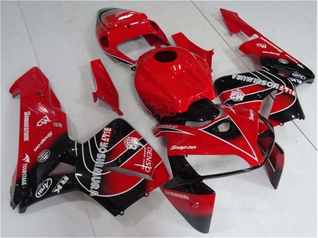 Kit Carénages Motos & Plastique Honda CBR 600 RR 05-06 - Rouge Noir Kit Carénages Motos & Plastique Honda CBR 600 RR 05-06 - Rouge Noir