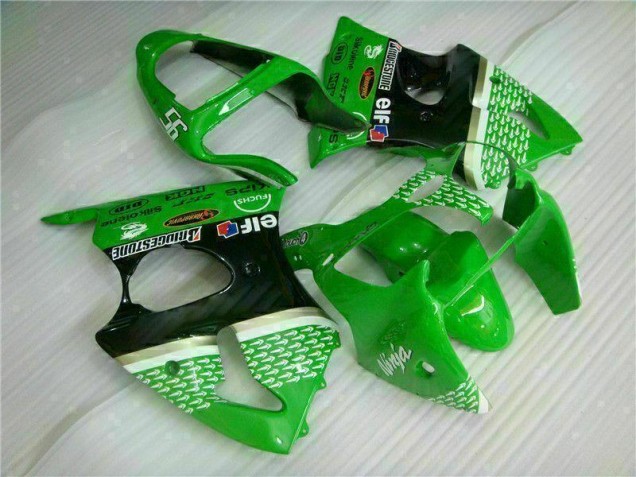 Kit Carénages Motos & Plastique Kawasaki ZX6R 00-02 - Vert Noir Kit Carénages Motos & Plastique Kawasaki ZX6R 00-02 - Vert Noir