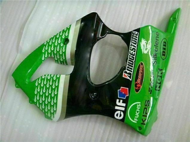 Kit Carénages Motos & Plastique Kawasaki ZX6R 00-02 - Vert Noir Kit Carénages Motos & Plastique Kawasaki ZX6R 00-02 - Vert Noir