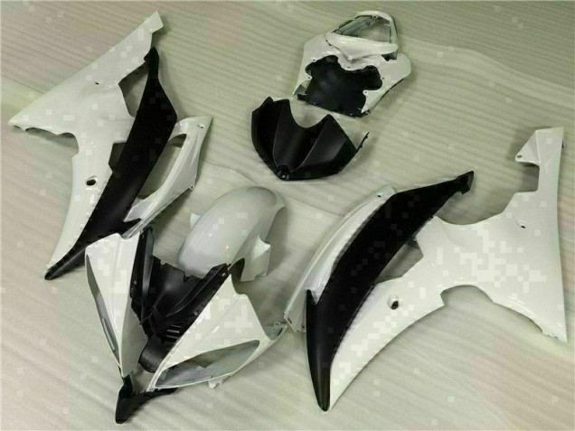 Kit Carénages Motos & Plastique Yamaha R6 08-16 - Blanc Noir