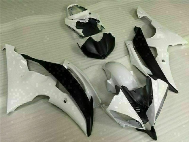 Kit Carénages Motos & Plastique Yamaha R6 08-16 - Blanc Noir