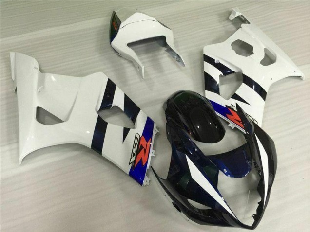 Kit Carénages Motos Suzuki GSXR 1000 K3 03-04 - Blanc Noir Kit Carénages Motos Suzuki GSXR 1000 K3 03-04 - Blanc Noir