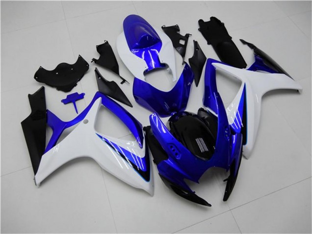 Kit Carénages Motos Suzuki GSXR 600 / 750 K6 06-07 - Bleu Blanc Kit Carénages Motos Suzuki GSXR 600 / 750 K6 06-07 - Bleu Blanc