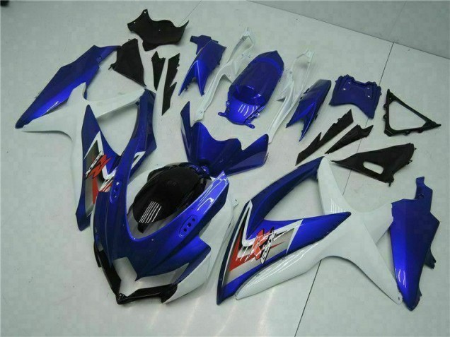 Kit Carénages Motos Suzuki GSXR 600 / 750 K8 08-10 - Bleu Blanc Kit Carénages Motos Suzuki GSXR 600 / 750 K8 08-10 - Bleu Blanc