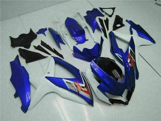 Kit Carénages Motos Suzuki GSXR 600 / 750 K8 08-10 - Bleu Blanc Kit Carénages Motos Suzuki GSXR 600 / 750 K8 08-10 - Bleu Blanc