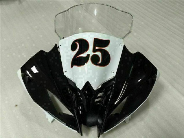 Kit Carénages Motos Yamaha R6 08-16 - Blanc Noir Kit Carénages Motos Yamaha R6 08-16 - Blanc Noir