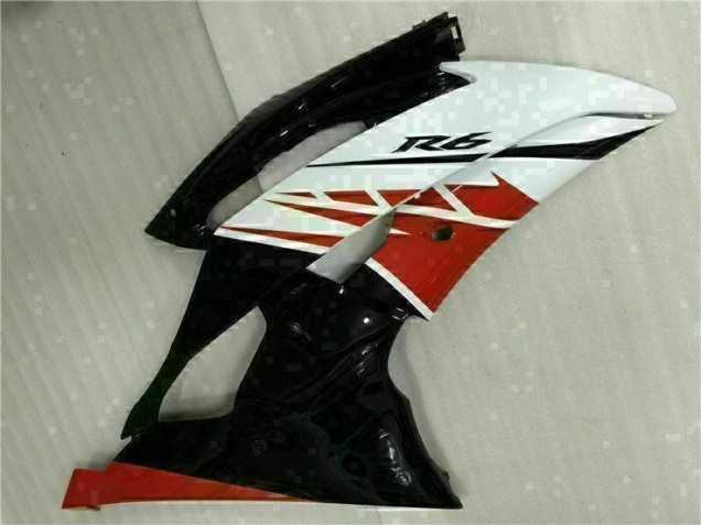 Kit Carénages Motos Yamaha R6 08-16 - Blanc Noir Kit Carénages Motos Yamaha R6 08-16 - Blanc Noir