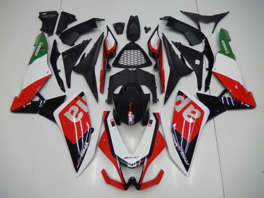 Kit Carénages Motos Complet Aprilia RSV4 09-15 - Noir Rouge