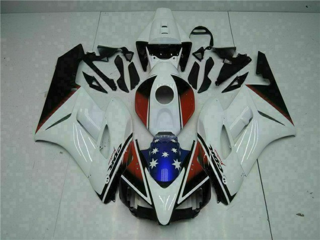 Kit Carénages Motos Complet Honda CBR 1000 RR 04-05 - Blanc Noir Kit Carénages Motos Complet Honda CBR 1000 RR 04-05 - Blanc Noir