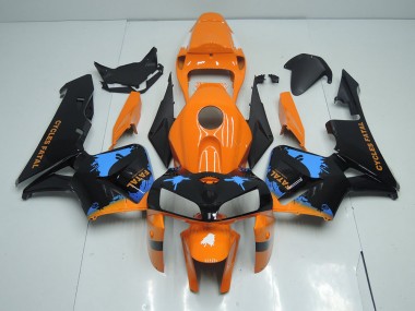 Kit Carénages Motos Complet Honda CBR 600 RR 05-06 - Orange Noir