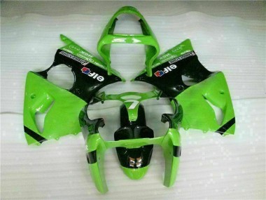 Kit Carénages Motos Complet Kawasaki ZX6R 00-02 - Vert Noir