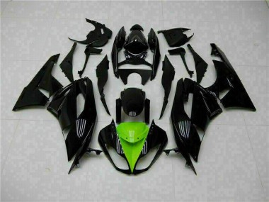 Kit Carénages Motos Complet Kawasaki ZX6R 09-12 - Noir Vert