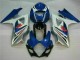 Kit Carénages Motos Complet Suzuki GSXR 1000 K7 07-08 - Bleu Blanc