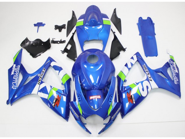 Kit Carénages Motos Complet Suzuki GSXR 600 / 750 K6 06-07 - Bleu Blanc Kit Carénages Motos Complet Suzuki GSXR 600 / 750 K6 06-07 - Bleu Blanc