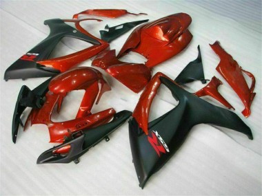 Kit Carénages Motos Complet Suzuki GSXR 600 / 750 K6 06-07 - Rouge Noir
