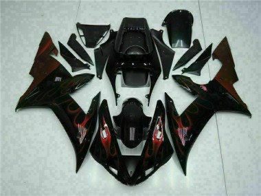 Kit Carénages Motos Complet Yamaha R1 02-03 - Noir