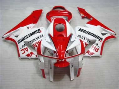 Kit Carénages Motos Honda CBR 600 RR 05-06 - Rouge Blanc