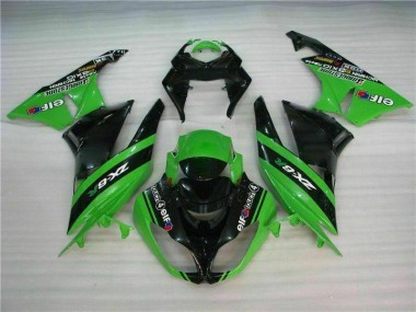 Kit Carénages Motos Kawasaki ZX6R 09-12 - Noir Vert
