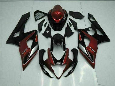 Kit Carénages Motos & Plastique Suzuki GSXR 1000 K5 05-06 - Rouge Noir
