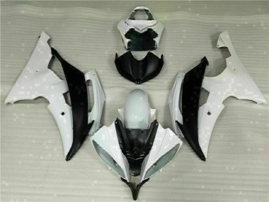Kit Carénages Motos & Plastique Yamaha R6 08-16 - Blanc Noir