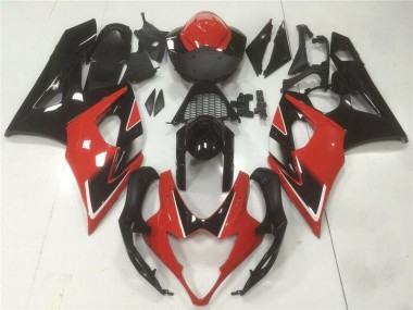 Kit Carénages Motos Suzuki GSXR 1000 K5 05-06 - Rouge Noir