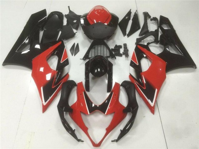 Kit Carénages Motos Suzuki GSXR 1000 K5 05-06 - Rouge Noir Kit Carénages Motos Suzuki GSXR 1000 K5 05-06 - Rouge Noir
