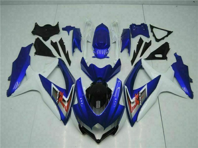 Kit Carénages Motos Suzuki GSXR 600 / 750 K8 08-10 - Bleu Blanc Kit Carénages Motos Suzuki GSXR 600 / 750 K8 08-10 - Bleu Blanc