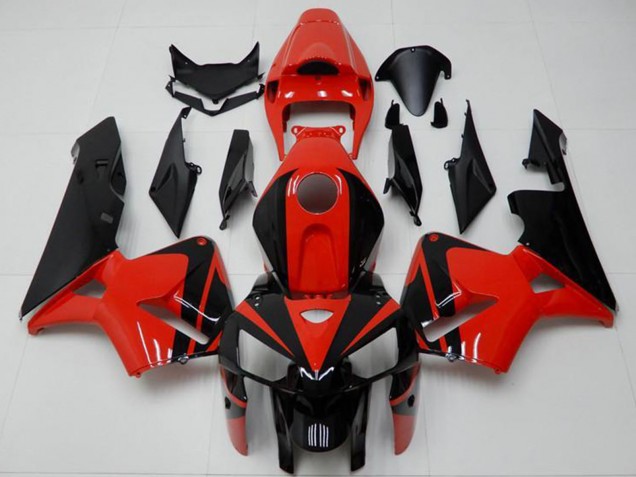 Carénages ABS Honda CBR600RR 2005-2006 - Rouge Noir