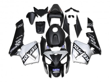 Carénages Moto Honda CBR600RR 2005-2006 - Noir Argent Repsol