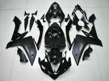 Carénages Moto Yamaha YZF R1 2007-2008 - Noir Brillant Noir Mat