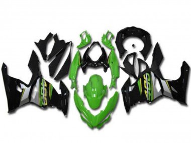 Carénages Moto Kawasaki EX400 2018-2024 - Vert Noir Gris