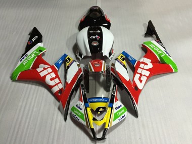 Carénages Moto Honda CBR600RR 2007-2008 - Blanc Rouge Vert Jaune Noir Brillant Givi 6