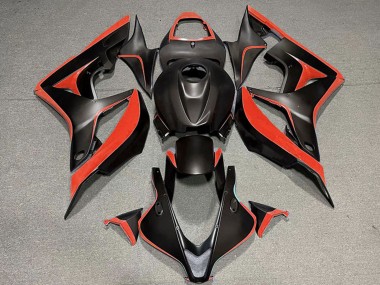 Carénage Moto Honda CBR600RR 2007-2008 - Rouge Noir Mat