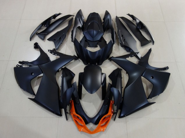 Carénages Moto Suzuki GSXR 1000 2009-2016 - Noir Mat Orange