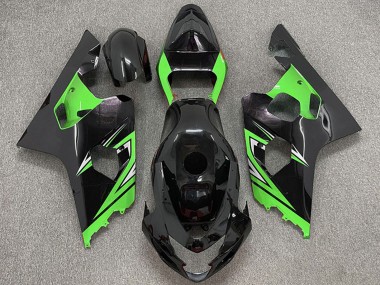 Carénages Moto Suzuki GSXR 600 / GSXR 750 2004-2005 - Noir Brillant Vert