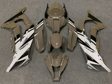 Carénages Moto Kawasaki ZX10R 2011-2015 - Brun Blanc Noir