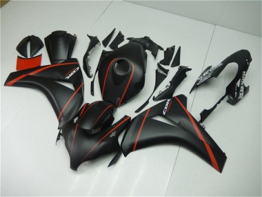 Carénages Moto Honda CBR1000RR 2008-2011 - Noir Mat Rouge