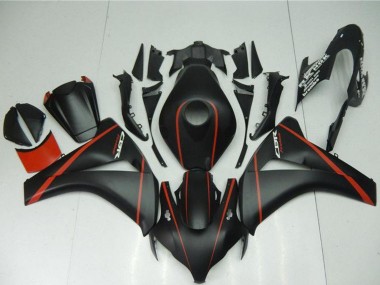 Carénages Moto Honda CBR1000RR 2008-2011 - Noir Mat Rouge