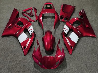 Carénage Moto Yamaha R6 1998-2002 - Rouge Blanc