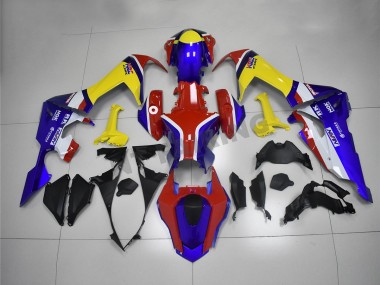 Carénages Moto Honda CBR1000RR 2017-2023 - Blanc Rouge Bleu Jaune