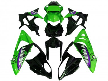 Carénages Moto BMW S1000RR 2017-2018 - Vert Violet Noir Brillant Requin