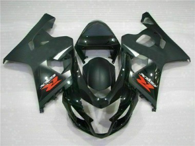 Carénages Moto Suzuki GSXR 600/750 2004-2005 - Noir Brillant Noir Mat Rouge Décalque