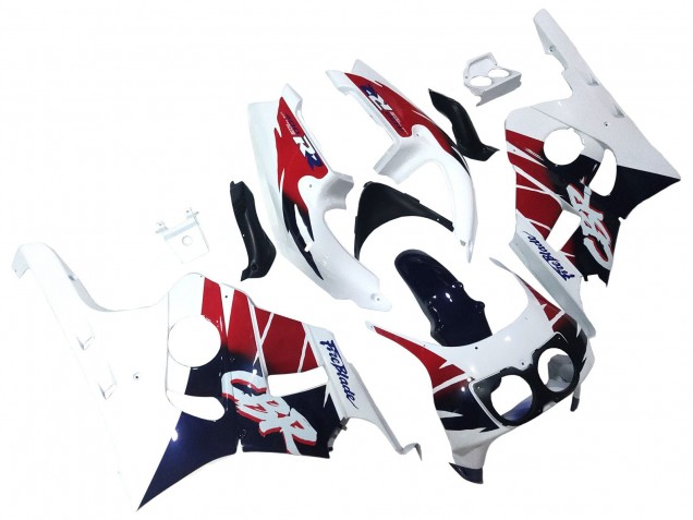 Carénages Moto Honda CBR400RR NC29 1990-1999 - Blanc Rouge Bleu Foncé Fireblade