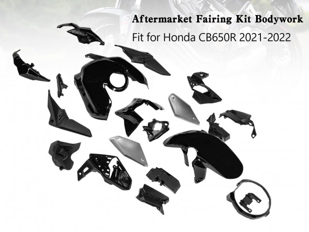 Carénages Moto Honda CB650R 2019-2022 - Noir Brillant