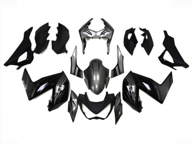 Carénages Moto Kawasaki Z250/Z300 2015-2016 - Noir Brillant Gris