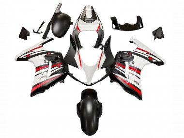 Carénages Moto Suzuki SV650 2003-2013 - Blanc Rouge Noir