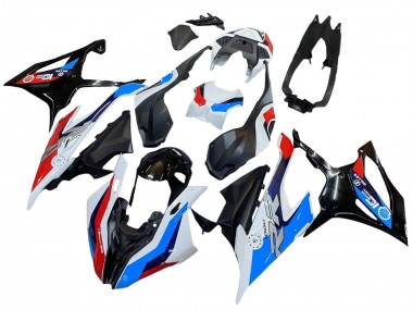 Carénages Moto BMW S1000RR 2019-2022 - Noir Rouge Bleu Blanc