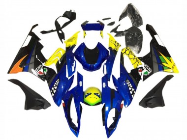 Carénage Moto BMW S1000RR 2015-2016 - Jaune Bleu Noir Requin