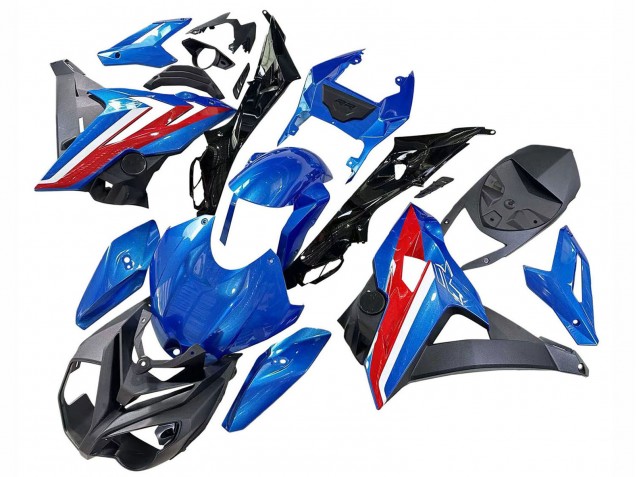 Carénages Moto BMW S1000R 2014-2016 - Bleu Rouge